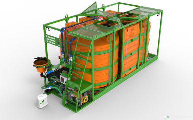 Растворные узлы - РЕГИОН Мобильная растворная установка «Кассета 6000х2 »МД