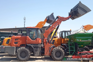 Фронтальные погрузчики - MASTER Колёсный фронтальный погрузчик MultiMaster TL2500  с гидр.БС, зерновым ковшом 2м3, стрела 6,1м