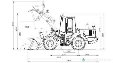 Фронтальные погрузчики - АМКОДОР 342В Погрузчик фронтальный