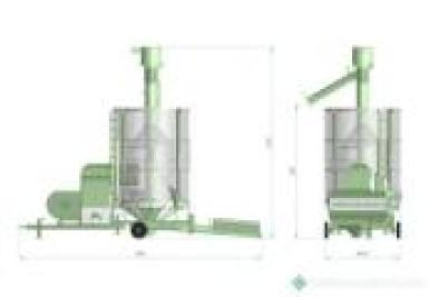 Зерносушильное оборудование - AGRONEZH М20 Мобильная зерносушилка 