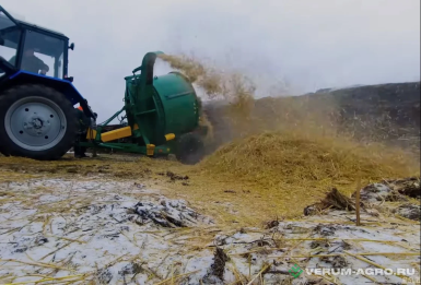 Пресс-подборщики - БОБРУЙСКАГРОМАШ ИРК-145, измельчитель рулонов и грубых кормов