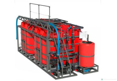 Прочее - АГРОПРОМПЛАСТ Мобильный растворный узел 5000х2КМ400