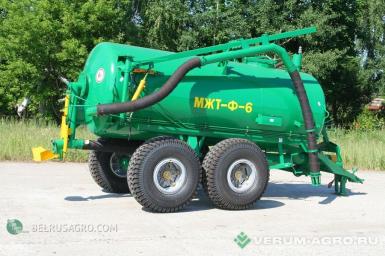 Разбрасыватели удобрений - БОБРУЙСКАГРОМАШ Машина для внесения жидких органических удобрений  МЖТ-Ф-6