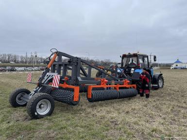 Катки - ЗМС-ТЕХНОЛОДЖИ Кольчато-зубчатый прикатывающий каток «БЕЛОГОР» 10,4 м