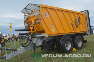 Прицепы для с/х техники - ЧКЗ-АГРО ПТВ-256 + РОУ ПТВ - 256, разбрасыватель органических удобрений