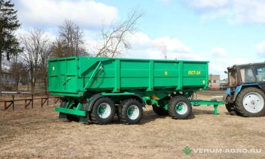 Полуприцепы - БОБРУЙСКАГРОМАШ ПСТ-24 прицеп тракторный с надставными бортами