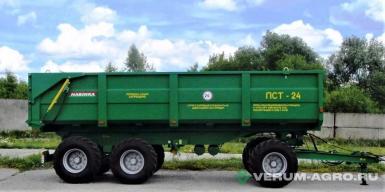 Полуприцепы - БОБРУЙСКАГРОМАШ ПСТ-24 прицеп тракторный с надставными бортами