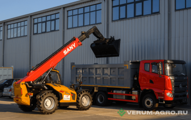 Телескопические погрузчики - SANY STH1440E с ковшом