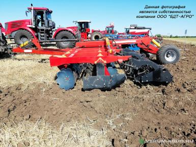 Бороны - БДТ-АГРО Борона дисковая БЭМ 3,6х2 двухрядная прицепная на эластомерах с прикатывающим планчатым катком КОРТЕС