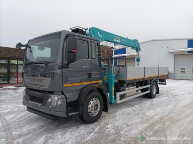 Грузовой автотранспорт - HOWO T5G Бортовой с КМУ HLC-7016  63378C