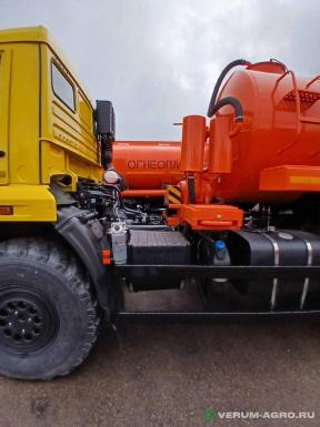 Автоцистерны - КАМАЗ 43118, ассенизатор 6х6, АВ-10, насос КО-505, ручн. открывание заднего дна, 310куб.м./час, ДУ-100 6м