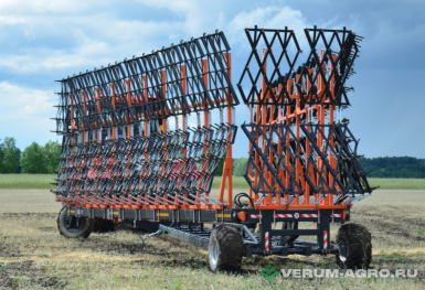 Бороны - АЛЗАМ Борона зубовая двухрядная 22 метров LINTA 
