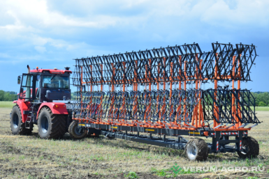 Бороны - АЛЗАМ Борона зубовая двухрядная 22 метров LINTA 
