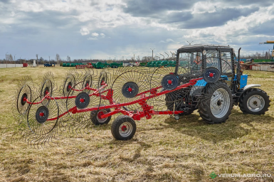 Валкователи - CELMAK LIMITED Грабли колесно-пальцевые прицепные ШТОРМ-10  с центральным колесом