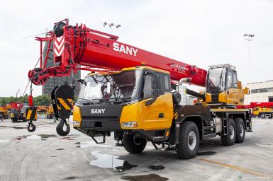 Специальные автомобили - SANY STC250T5-4R Автокран 6х6 (25 т, 34 м+8 м). DDP:Санкт-Петербург