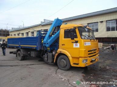 Специальные автомобили - КАМАЗ 659400 Бортовой с КМУ ИМ-95 (ГП на мин вылете 4 тонны)