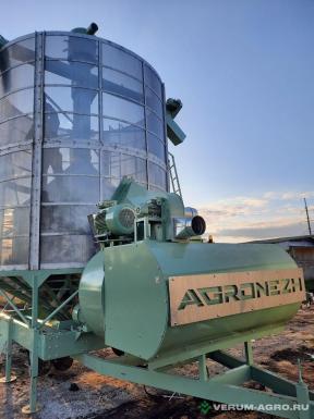 Зерносушильное оборудование - AGRONEZH М40 Мобильная зерносушилка Газ, Электропривод