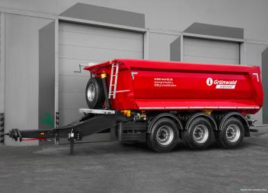 Полуприцепы - GRUNWALD GRW375 САМОСВАЛЬНЫЙ ПРИЦЕП-ТРИДЕМ 