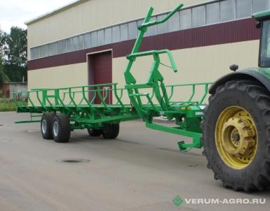 Прицепы для с/х техники - МАМ ПРТ-12  Транспортировщик тюков и рулонов самозагружающийся