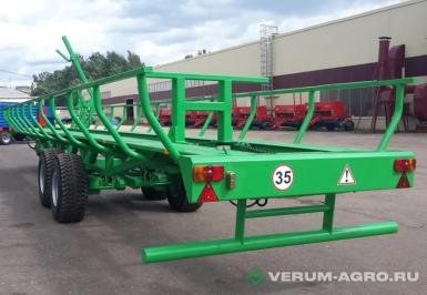 Прицепы для с/х техники - МАМ ПРТ-12  Транспортировщик тюков и рулонов самозагружающийся