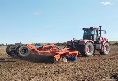 Бороны - БЕЛАГРОМАШ Борона дисковая складная  БДС-8х2П с резиновым катком