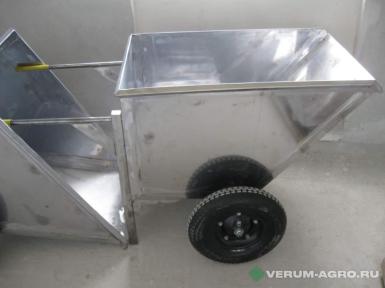 Оборудование для мясопереработки - ПОЛИПРОМ ТЕЛЕЖКА КОВШОВАЯ (РИКША 250Л) (AISI 430) 