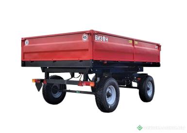 Прицепы для с/х техники - БИЗОН Тракторный самосвальный прицеп БИЗОН 2ПТС-4,5