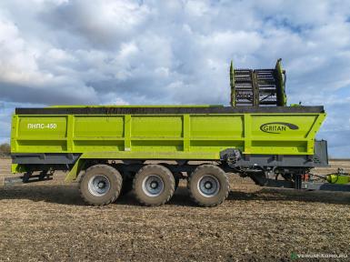 Прицепы для с/х техники - ГРИТАН Полуприцеп накопитель перегрузчик свеклы ПНПС-450