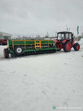 Сеялки - BAODING сеялка зернобобовая дисковая механическая СЗ 5,4Д, прикатка, транспортное устройство, акционная