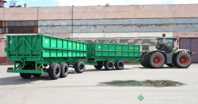 Полуприцепы - БОБРУЙСКАГРОМАШ ПСТБ-17 прицеп тракторный с боковой разгрузкой