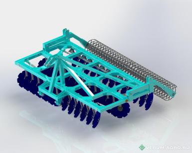 Бороны - ДОРМАШ БДМ 4х3Н (Сура- 4х3Н)навесная спиральный шл.-каток