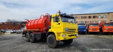 Специальные автомобили - КАМАЗ 43118, вездеход 6х6, АКН ОД-10,  10 куб.м., 1 отсек, насос КО-505 в сборе, ДОПОГ