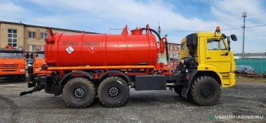 Специальные автомобили - КАМАЗ 43118, вездеход 6х6, АКН ОД-10,  10 куб.м., 1 отсек, насос КО-505 в сборе, ДОПОГ