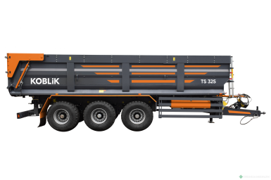 Прицепы для с/х техники - KOBLiK Полуприцеп самосвальный ковшовый тракторный TS 325 