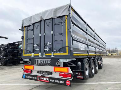 Полуприцепы - ИНТЕРПРИЦЕП 853371 ЗЕРНОВОЗ БОРТОВОЙ 67 м3