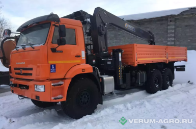 Грузовой автотранспорт - КАМАЗ Бортовая платформа 43118 с КМУ HORYONG HRS 216 