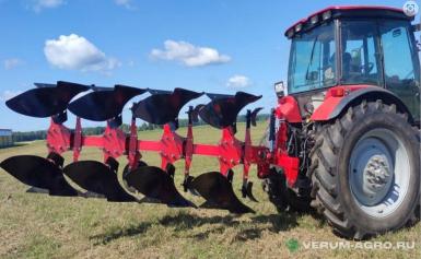 Плуги и глубокорыхлители - ТЕХМАШ ПО-4-35\50 (3+1) плуг оборотный, со сплошным винтовым отвалом, болтовая защита