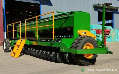 Сеялки - BAODING сеялка зернобобовая дисковая механическая СЗ 6Д,  прикатка, транспортное устройство