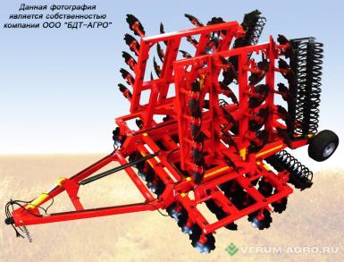 Бороны - БДТ-АГРО Борона дисковая БДС 8,3х4 четырехрядная прицепная-складная с прикатывающим планчатым катком