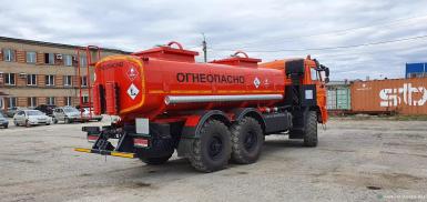 Автоцистерны - КАМАЗ 43118, 6х6, автотопливозаправщик АТЗ 12-2 насос, счетчик, пистолет, шины 425/85/R21