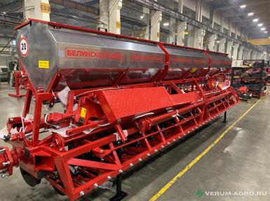 Сеялки - БЕЛИНСКСЕЛЬМАШ сеялка зерновая дисковая СЗ-5,4А-06 вариатор, загортач, прикатка,бункера из нержавейки