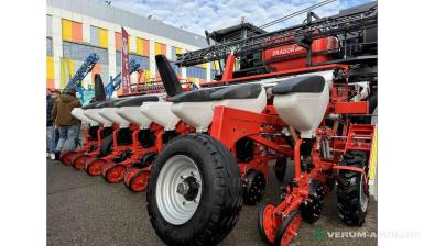 Сеялки - SHUNYUAN  сеялка прицепная пропашная дисковая Premium 8DF,  туковая с-ма, СКВ, транспортное у-во, камнеотвод