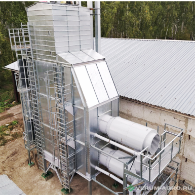Зерносушильное оборудование - ЗАВОД ВОРОНЕЖ АГРОМАШ Зерносушилка модульная жалюзийная FLATUM 4-8