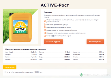 Микроудобрения - ACTIVE-Рост