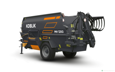 Кормораздатчики-смесители - KOBLiK Измельчитель-смеситель-раздатчик кормов MH 120G с грейферным погрузчиком