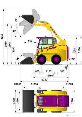 Мини-погрузчики - ЧЕТРА МКСМ-1000М 