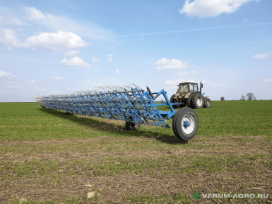 Бороны - ЮЖНЫЙ ВЕТЕР Борона пружинная (штригельная) прицепная зуб 6 мм БПП-22