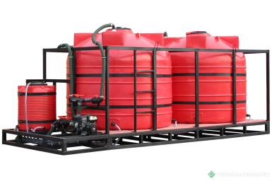 Прочее - СТЕРХ Мобильный растворный узел для КАС / ЖКУ / СЗР  VERT 2х6000Т red