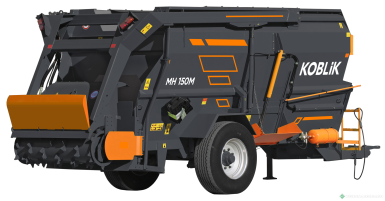 Кормораздатчики-смесители - KOBLiK Измельчитель-смеситель-раздатчик кормов MH 150M с фрезерным погрузчиком