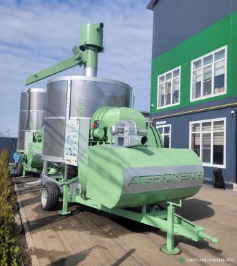 Зерносушильное оборудование - AGRONEZH М5 Мобильная зерносушилка ВОМ+Электропривод, Газ